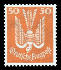 50 Pf Briefmarke: Flugpostausgabe, Taube
