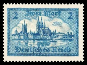 2 M Briefmarke: Bauwerke, Alt-Köln mit Dom