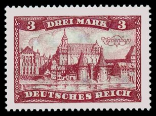 3 M Briefmarke: Bauwerke, Marienburg