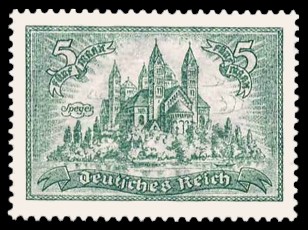 5 M Briefmarke: Bauwerke, Speyerer Dom