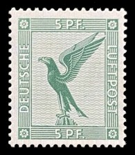 5 Pf Briefmarke: Flugpostausgabe, Adler
