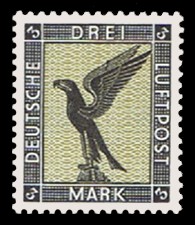 3 M Briefmarke: Flugpostausgabe, Adler