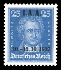 25 Pf Briefmarke: Tagung des Internationalen Arbeitsamtes, Goethe 25 Pf Briefmarke: Tagung des Internationalen Arbeitsamtes, Goethe