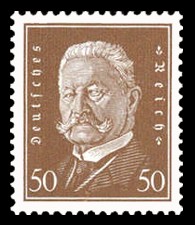 50 Pf Briefmarke: Reichspräsidenten, Paul von Hindenburg 50 Pf Briefmarke: Reichspräsidenten, Paul von Hindenburg