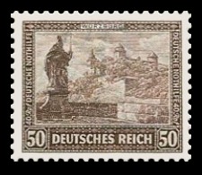 50 + 40 Rpf Briefmarke: IPOSTA in Berlin, Bauwerke, Würzburg