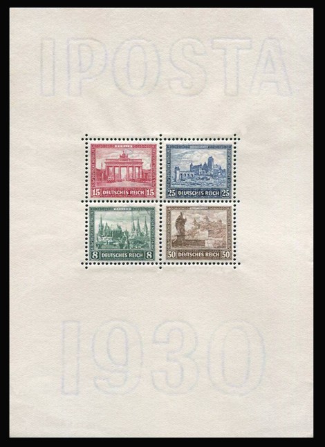 2,70 RM Briefmarke: Block: IPOSTA in Berlin, Bauwerke