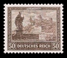 50 + 40 Rpf Briefmarke: Deutsche Nothilfe, Bauwerke, Würzburg