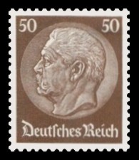50 Pf Briefmarke: Paul von Hindenburg