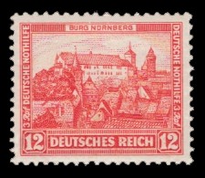 12 + 3 Rpf Briefmarke: Deutsche Nothilfe, Burgen und Schlösser, Nürnberger Burg 12 + 3 Rpf Briefmarke: Deutsche Nothilfe, Burgen und Schlösser, Nürnberger Burg