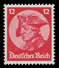 12 Pf Briefmarke: Reichstagser&ouml;ffnungssitzung in Potsdam