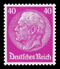 40 Pf Briefmarke: Paul von Hindenburg