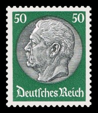 50 Pf Briefmarke: Paul von Hindenburg