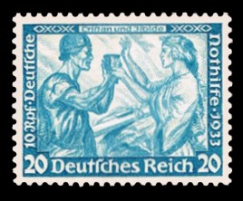 20 + 10 Rpf Briefmarke: Deutsche Nothilfe, R.Wagner-Werke, Tristan und Isolde