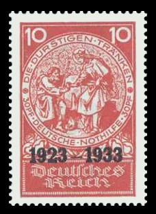 10 + 30 Pf Briefmarke: 10 Jahre Deutsche Nothilfe, Durst