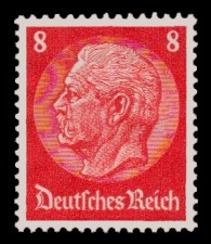 8 Pf Briefmarke: Paul von Hindenburg 8 Pf Briefmarke: Paul von Hindenburg