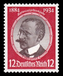 12 Pf Briefmarke: Kolonialgedenkjahr, Peters