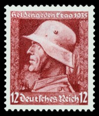 12 Pf Briefmarke: Heldengedenktag 1935