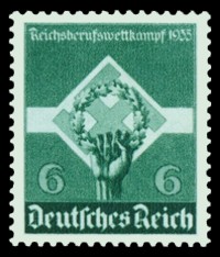 6 Pf Briefmarke: Reichsberufswettkampf 1935