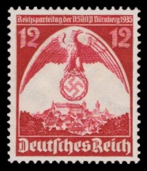 12 Pf Briefmarke: 7. Reichsparteitag 1935