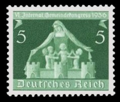 5 Pf Briefmarke: VI. Gemeindekongress in Berlin u M&uuml;nchen