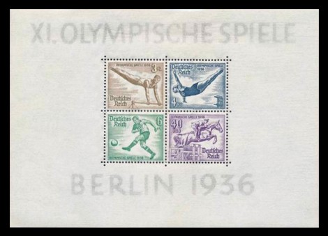  Briefmarke: Block: Olympische Sommerspiele 1936