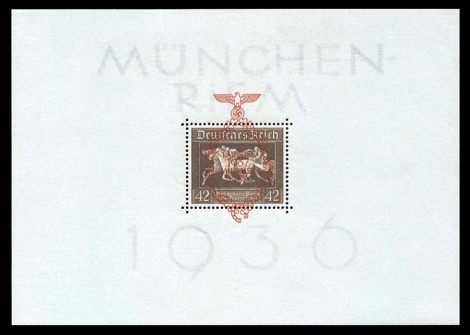  Briefmarke: Block: 4. Rennen, Braune Band von Deutschland 1937