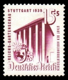 15 + 5 Pf Briefmarke: Reichsgartenschau 1939
