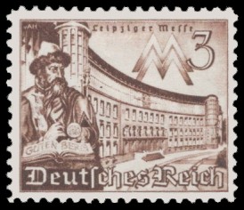 3 Pf Briefmarke: Leipziger Messe 1941, Leipziger Frühjahrsmesse