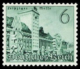 6 Pf Briefmarke: Leipziger Messe 1941, Leipziger Fr&uuml;hjahrsmesse