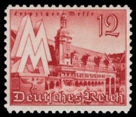 12 Pf Briefmarke: Leipziger Messe 1941, Leipziger Frühjahrsmesse 12 Pf Briefmarke: Leipziger Messe 1941, Leipziger Frühjahrsmesse