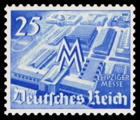 25 Pf Briefmarke: Leipziger Messe 1941, Leipziger Fr&uuml;hjahrsmesse