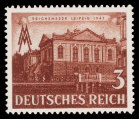 3 Pf Briefmarke: Reichsmesse Leipzig 1941, Leipziger Frühjahrsmesse