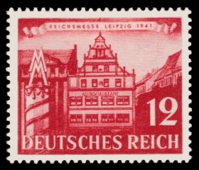 12 Pf Briefmarke: Reichsmesse Leipzig 1941, Leipziger Frühjahrsmesse