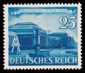 25 Pf Briefmarke: Reichsmesse Leipzig 1941, Leipziger Frühjahrsmesse