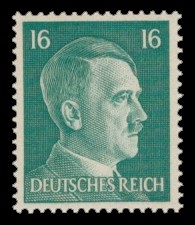 16 Pf Briefmarke: Freimarkenserie, Reichskanzler Adolf Hitler