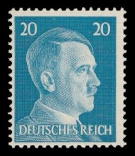 20 Pf Briefmarke: Freimarkenserie, Reichskanzler Adolf Hitler