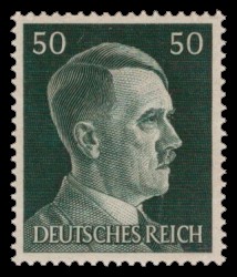 50 Pf Briefmarke: Freimarkenserie, Reichskanzler Adolf Hitler 50 Pf Briefmarke: Freimarkenserie, Reichskanzler Adolf Hitler