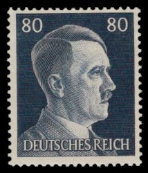 80 Pf Briefmarke: Freimarkenserie, Reichskanzler Adolf Hitler