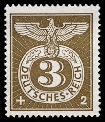 3 + 2 Pf Briefmarke: Marke für Sonderstempel