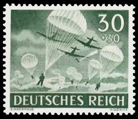 30 + 30 Pf Briefmarke: Heldengedenktag 21. März 1943