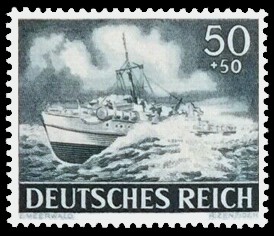 50 + 50 Pf Briefmarke: Heldengedenktag 21. März 1943