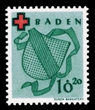 10 + 20 Pf Briefmarke: Rotes Kreuz 10 + 20 Pf Briefmarke: Rotes Kreuz