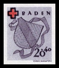 20 + 40 Pf Briefmarke: Rotes Kreuz