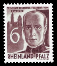 6 Pf Briefmarke: Persönlichkeiten und Ansichten aus Rheinland-Pfalz III, Ketteler