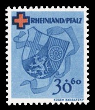30 + 60 Pf Briefmarke: Rotes Kreuz 30 + 60 Pf Briefmarke: Rotes Kreuz