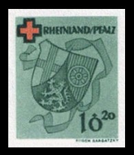 10 + 20 Pf Briefmarke: Rotes Kreuz