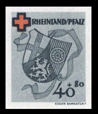 40 + 80 Pf Briefmarke: Rotes Kreuz