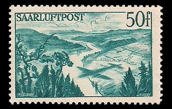 50 Fr Briefmarke: Flugpostmarke