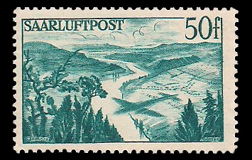 50 Fr Briefmarke: Flugpostmarke 50 Fr Briefmarke: Flugpostmarke