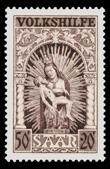 50+ 20 Fr Briefmarke: Volkshilfe